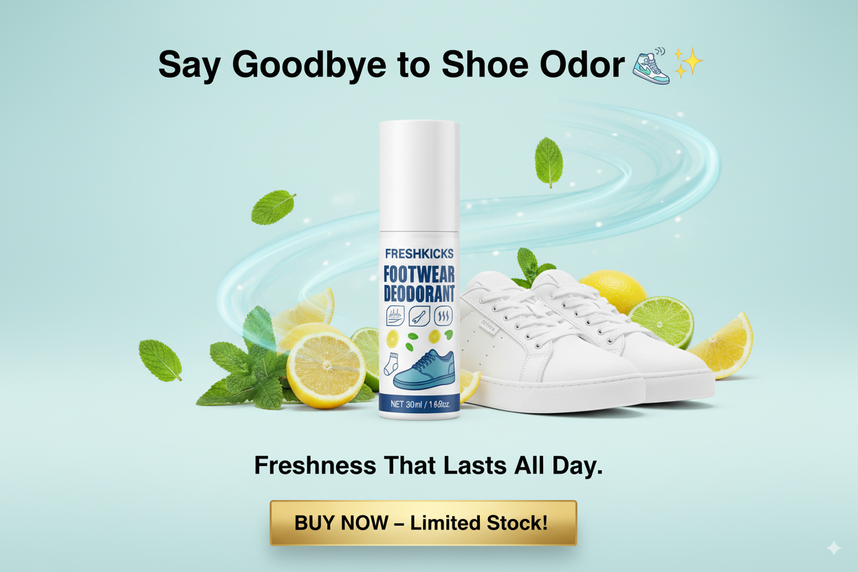 FreshKicks™ – Shoe Deodorizer Spray