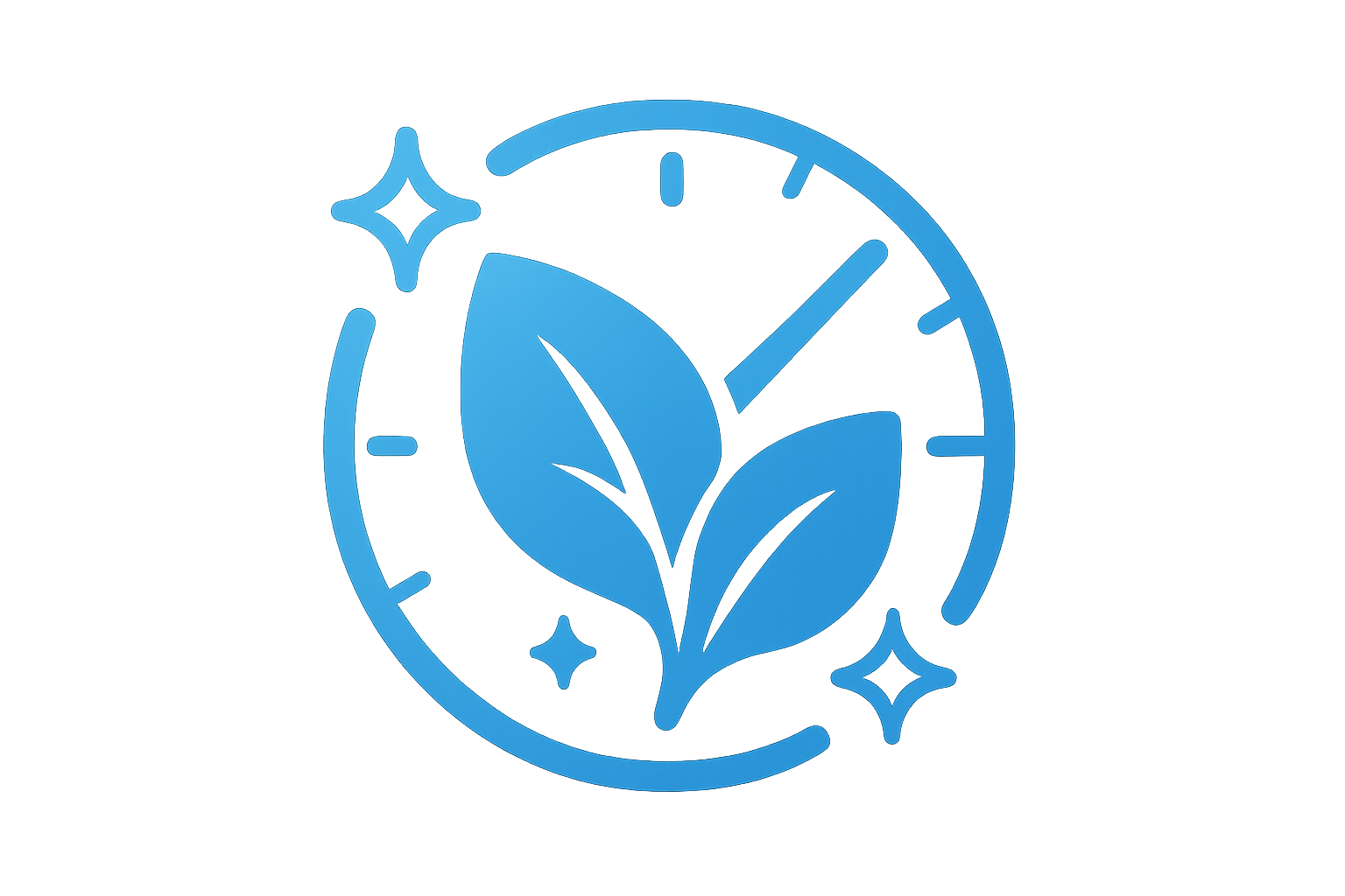 generate a icon for Lasting freshness all day blue in colour no text just icon but make carefully it should properly match Lasting freshness all day