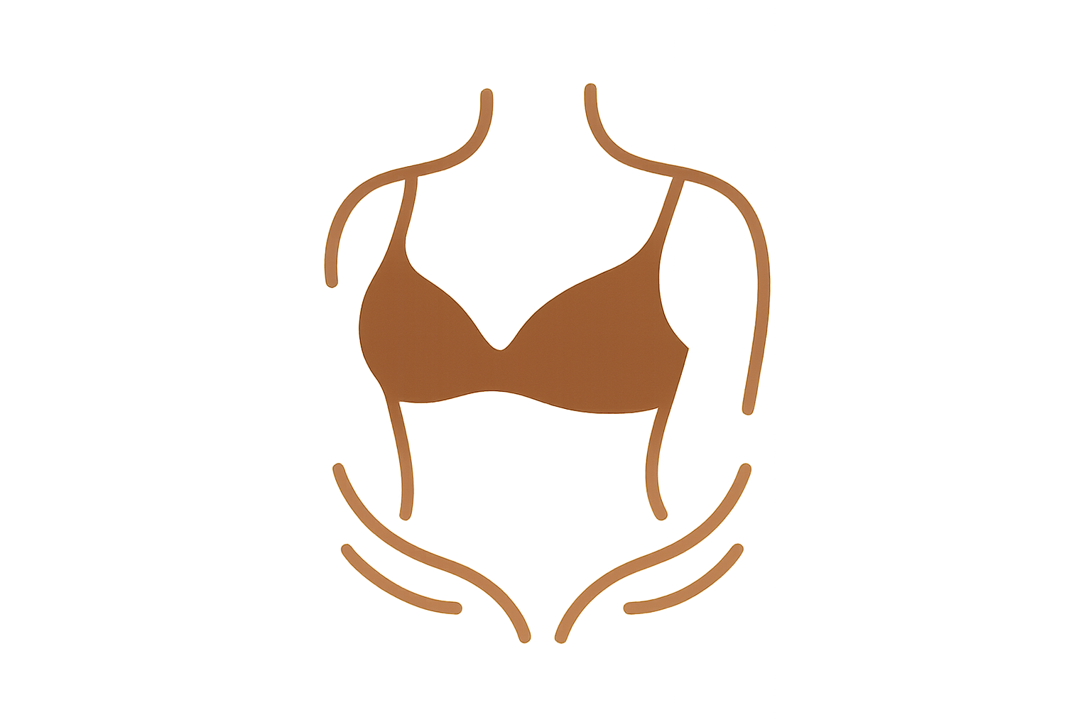generate icon for Invisible support for every occasion brown in colour no text for girls vibe and icone should be acording to Invisible support for every occasion